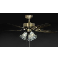 Люстра вентилятор механическая на три источника света SX-6203-IRON AB