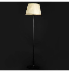 Торшер металлический одноламповый, с тканевым абажуром SWT-3510-BASE+SHADE BK