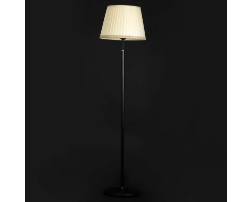 Торшер металлический одноламповый, с тканевым абажуром SWT-3510-BASE+SHADE BK