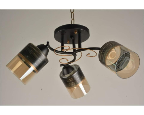 Потолочная люстра на три плафона SH-7581-3 BK