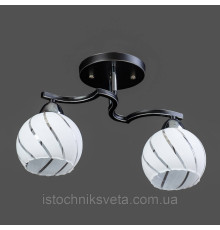 Люстра потолочная на два плафона SH-6959-2 BK+CR