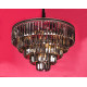 Цепочная хрустальная люстра SD-8609-18B MBK+GD