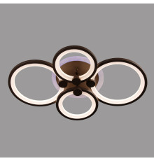Люстра кольцами светодиодная с RGB подсветкой и пультом управления SL-5332-2+2 COFFE+RGB