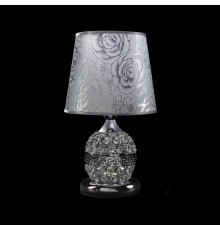 Настольная лампа декоративная с абажуром и подсветкой LED SG-TL007-1T CH+ZZ+SHADE