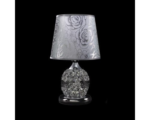 Настольная лампа декоративная с абажуром и подсветкой LED SG-TL007-1T CH+ZZ+SHADE