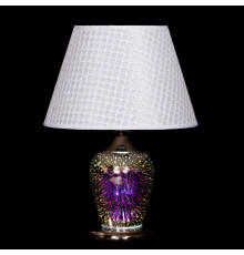 Стильная декоративная настольная лампа с подсветкой LED SG-T8887-1TH CH+ZZ+SHADE