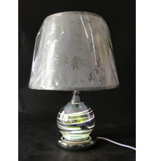 Лампа настольная декоративная с абажуром и подсветкой LED SG-T8887-1TL CH+ZZ+SHADE