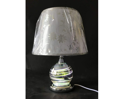 Лампа настольная декоративная с абажуром и подсветкой LED SG-T8887-1TL CH+ZZ+SHADE