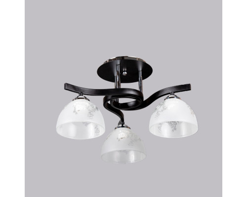 Потолочная люстра на три плафона SH-4193-3 BK