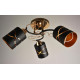 Потолочная люстра на три плафона SH-7563-3 FG+BK