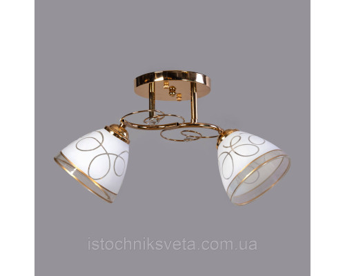 Потолочная люстра-светильник на два плафона SH-67427-2 FG