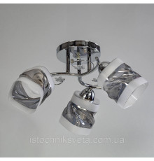 Потолочная люстра на три плафона SH-4628-3C CR