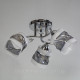 Потолочная люстра на три плафона SH-4628-3C CR