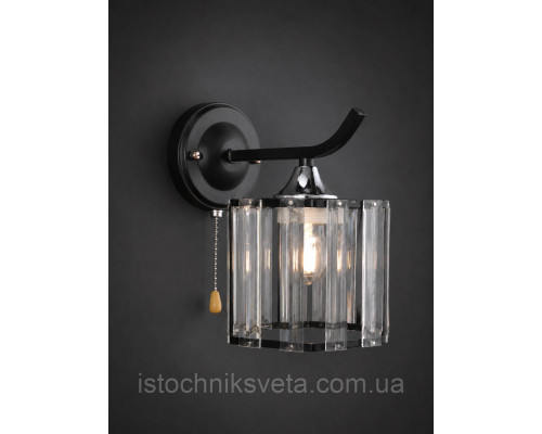 Настенный светильник-бра SC-W3016-1W BK+CR