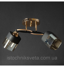 Люстра потолочная на два плафона SH-7570-2 FG+BK