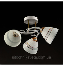 Потолочная люстра на три плафона белая SZ-19131-3 WT-FGD