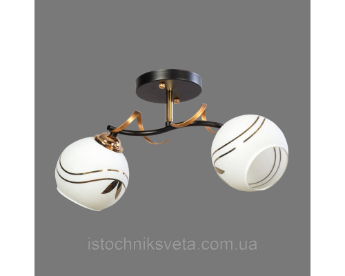 Люстра потолочная на два плафона SH-9072-2 BK