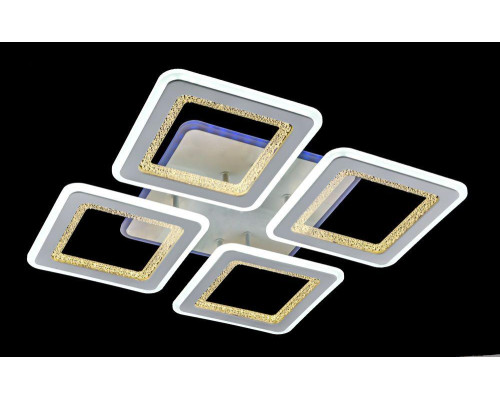 Светодиодная люстра на пульте управления с RGB подсветкой SC-3259-4C WH