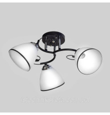 Потолочная люстра на три плафона SC-10138-3 CR+BK