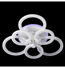 Светодиодная люстра с RGB подсветкой на пульте управления SL-5332-3+3B WT+RGB
