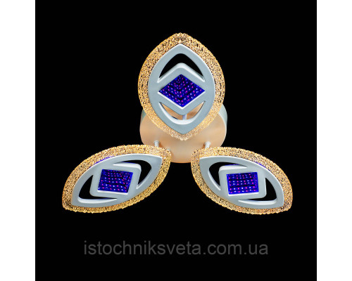 Светодиодная люстра на пульте управления с 3D подсветкой SC-3406-3C WH