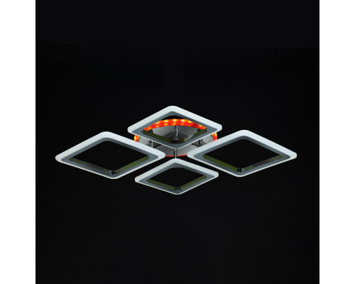Светодиодная потолочная люстра с RGB подсветкой на пульте управления SC-7118-2+2C BP