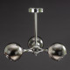 Потолочная люстра на три плафона в хроме H-004-3C CR