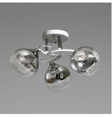 Потолочная люстра на три плафона SC-W3043-3 WH+CR