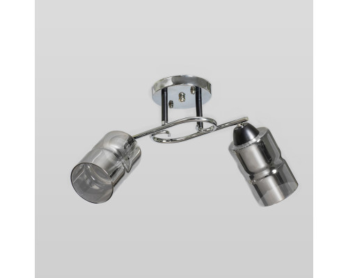 Люстра потолочная на два плафона, светильник SC-9130-2 CR+BK
