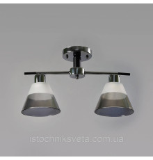 Люстра потолочная на два плафона, светильник SC-9113-2 CR+BK
