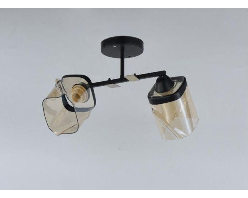 Потолочная люстра на два плафона SC-9137-2 BK+GD