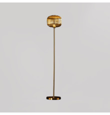 Стильный напольный торшер бронзового цвета TY-3004 BROWN-BRASS
