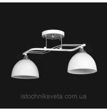 Люстра потолочная на два плафона, светильник SC-6204-2 WH+CR
