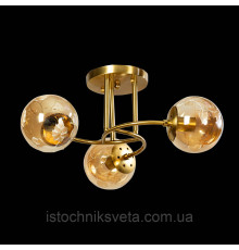 Потолочная люстра на три плафона, светильник SH-8067-3 COPPER