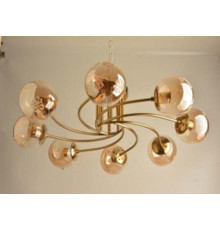 Потолочная люстра на восемь плафонов, светильник SH-8067-8 COPPER
