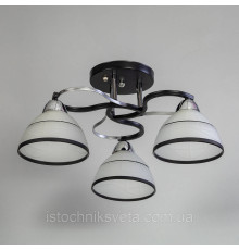 Люстра потолочная на три плафона, светильник SH-8082-3 BK+CR
