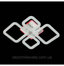 Потолочная люстра светодиодная с RGB подсветкой и пультом управления 72+28W SY-5330-2+2 WT+RGB