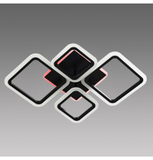 Светодиодная люстра с RGB подсветкой и пультом управления на 96+20 Вт SY-5331-2+2 BK+RGB