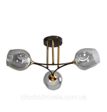 Люстра потолочная на три плафона SR-N4882-3 COFFEE-FGD