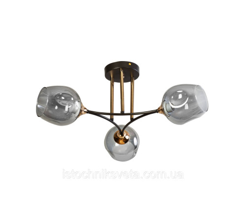 Люстра потолочная на три плафона SR-N4882-3 COFFEE-FGD