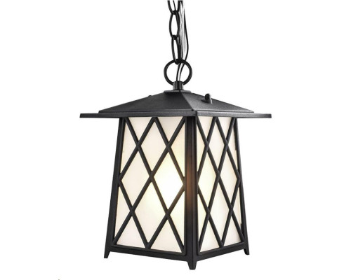 Светильник металлический подвесной садово-парковый, 1-но ламповый, черный KX-9903 H BK