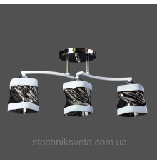 Люстра потолочная на три плафона SH-7464-3A CR+WT