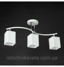 Люстра потолочная на три плафона SR-N4069-3 WT+CR