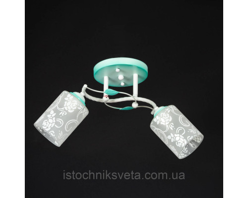 Потолочный светильник, люстра на два плафона SH-67009-2 WT