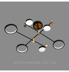 Светодиодная люстра на пульте управления SY-16059-3+3 BK+FGD
