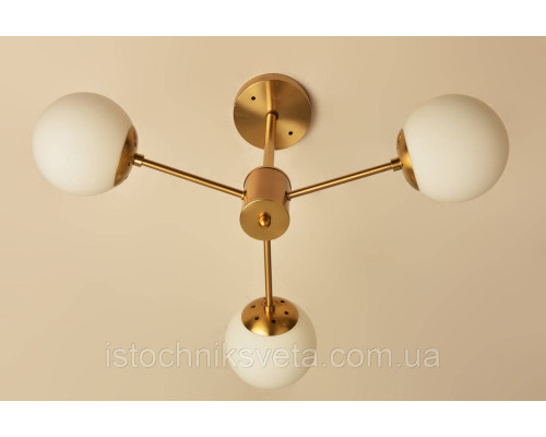 Потолочная люстра на три плафона, светильник SH-8321-3 COPPER