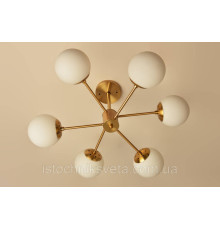 Потолочная люстра на шесть плафонов, светильник SH-8321-6 COPPER