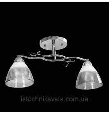 Потолочная люстра в хроме на два плафона, светильник SH-8333-2A CR