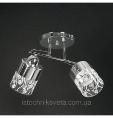 Потолочная люстра на два плафона, светильник SH-8101-2A CR