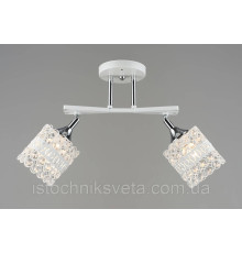 Потолочная люстра на три плафона SR-N5958/2 WT+CR